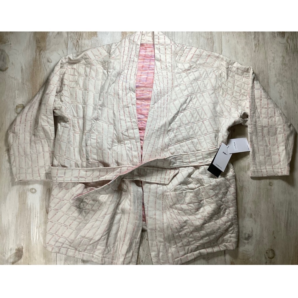 Nike Yoga Therma-FIT Reversible Quilted Jacket Cream Pink DX6375-104 Womens 2X